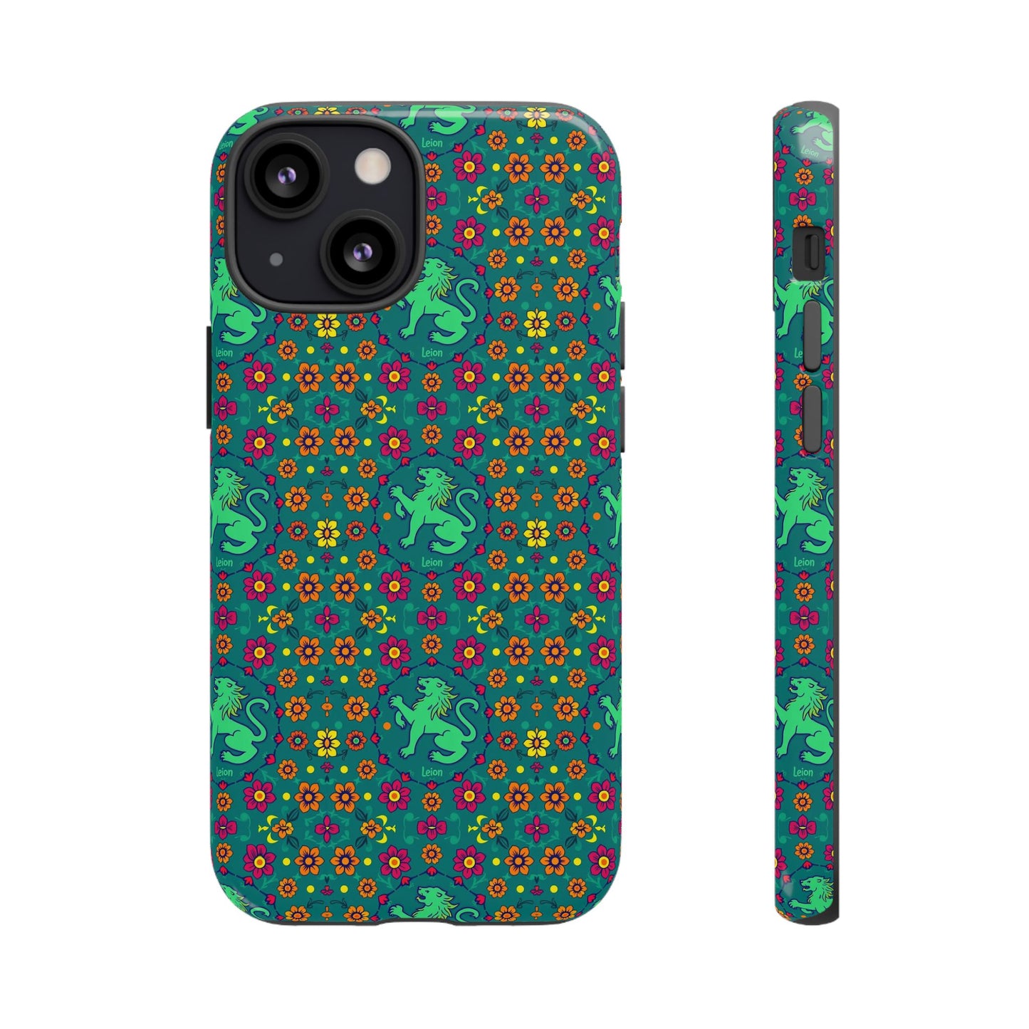 Tough Cases, Leo, Zodiac v3, Flower Pattern