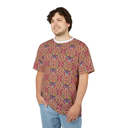 Unisex Cut & Sew T-Shirt, AOP, Taurus, Zodiac v1, Pattern