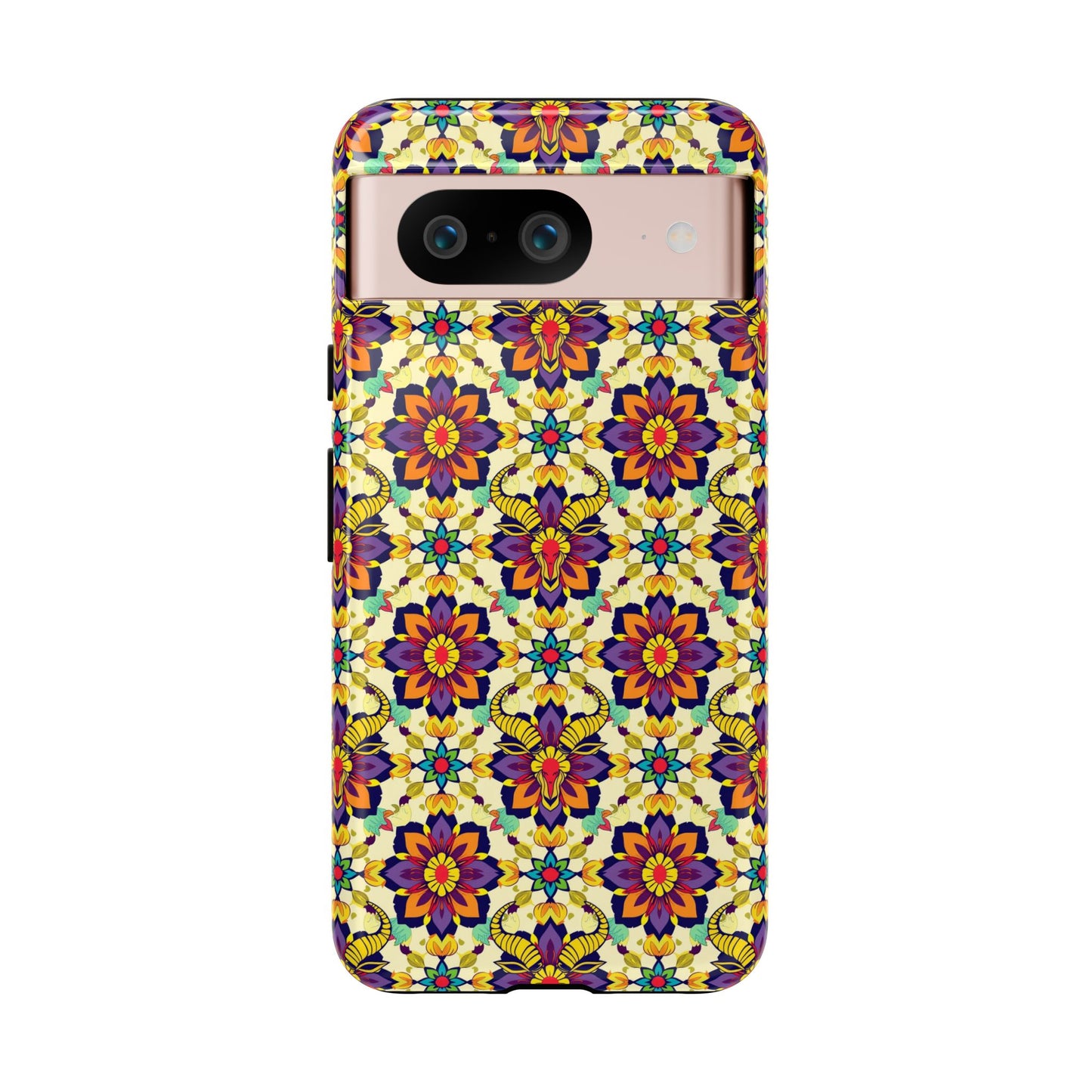 Tough Cases, Taurus, Zodiac v1, Flower Pattern