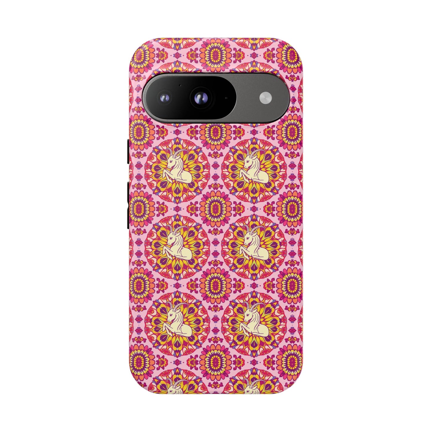 Tough Cases, Capricorn, Zodiac v4, Flower Pattern