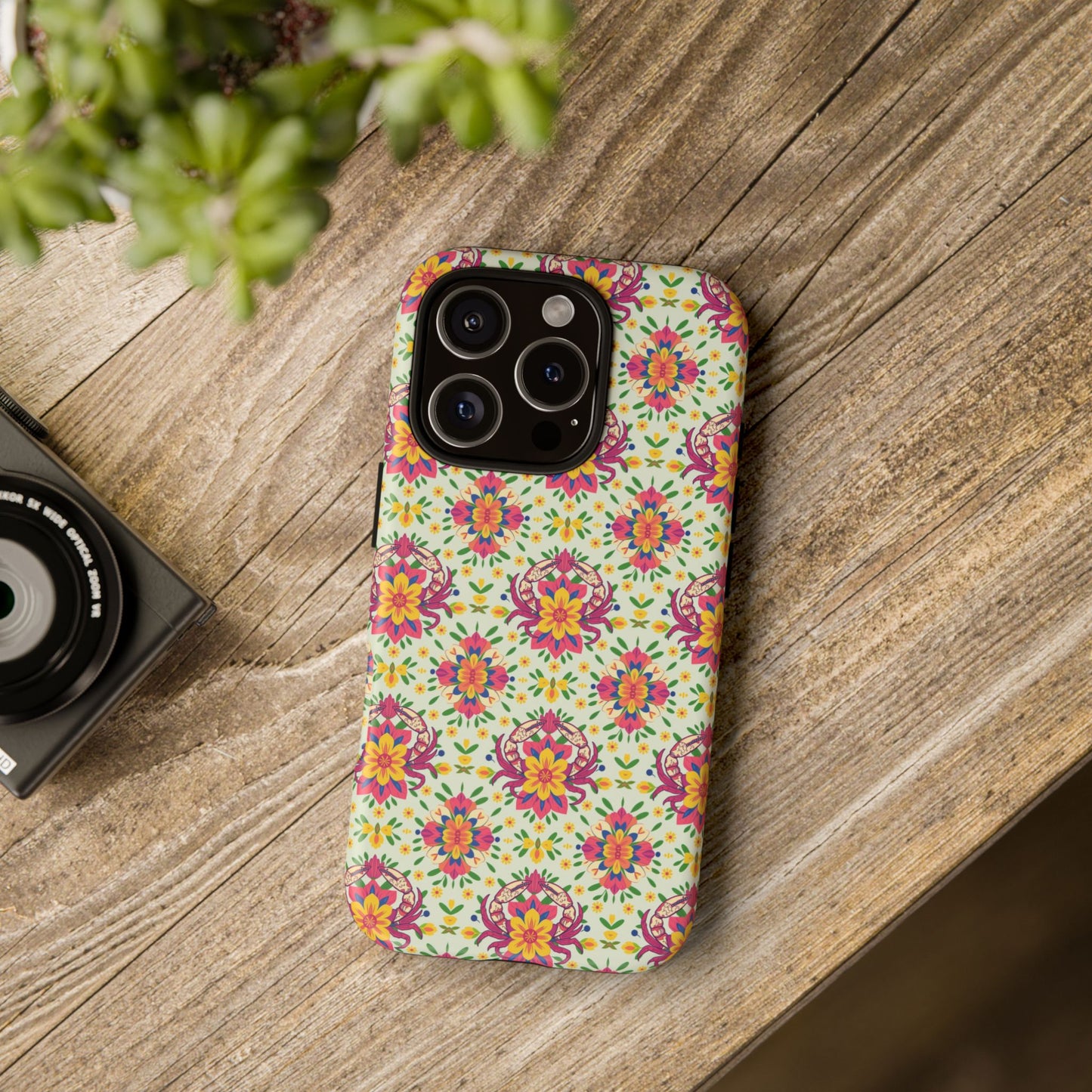 Tough Cases, Cancer, Zodiac v3, Flower Pattern