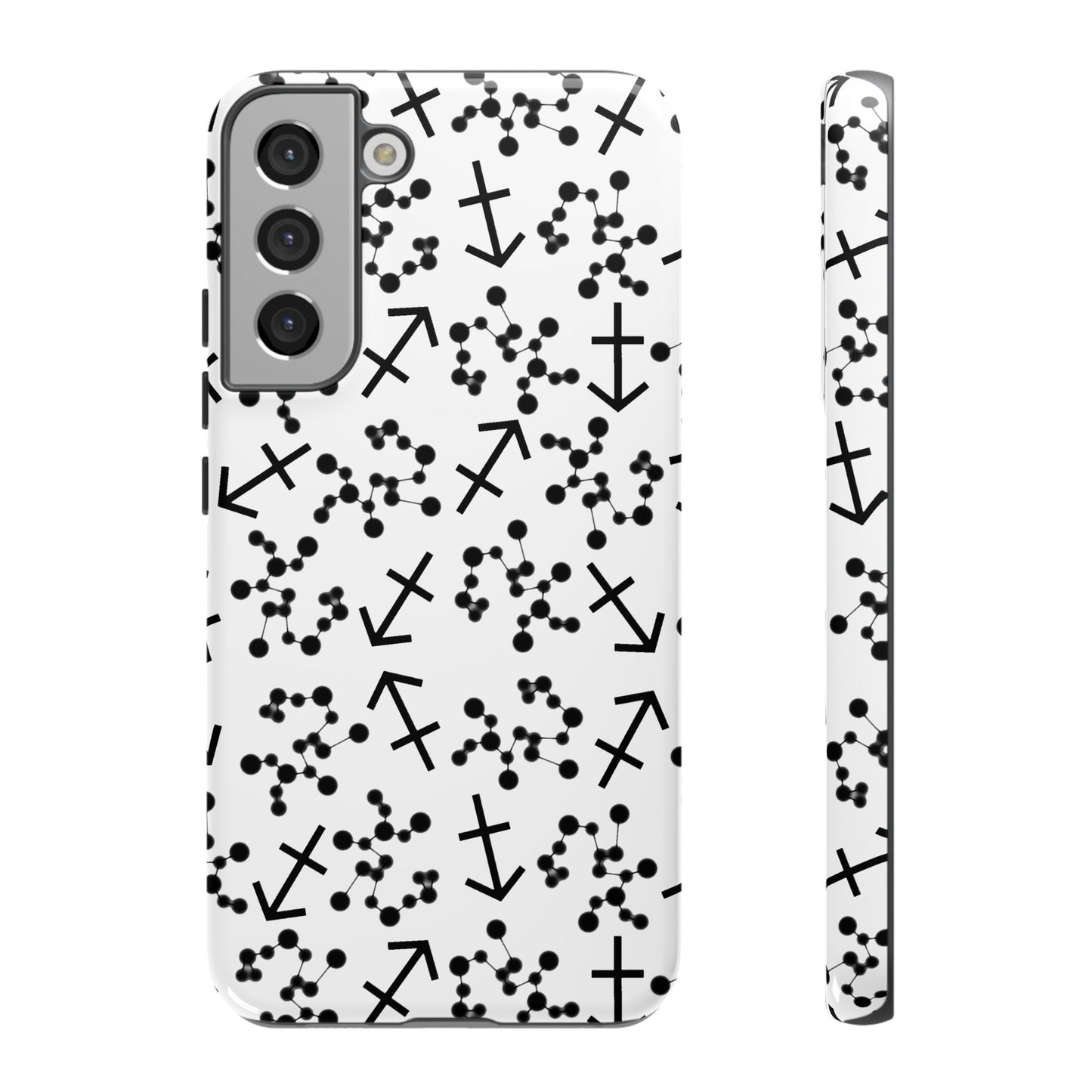 Tough Cases with the Sagittarius Zodiac sign for iPhone, Samsung Galaxy, and Google Pixel devices