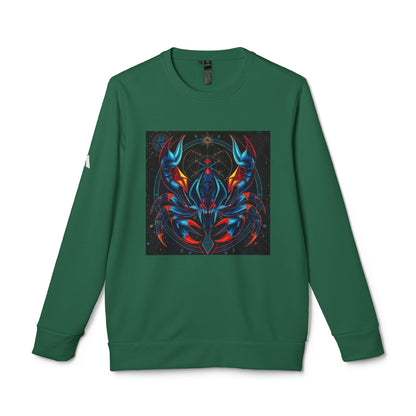 Adidas, Unisex Fleece Crewneck Sweatshirt, Scorpio, Pop Art, Zodiac
