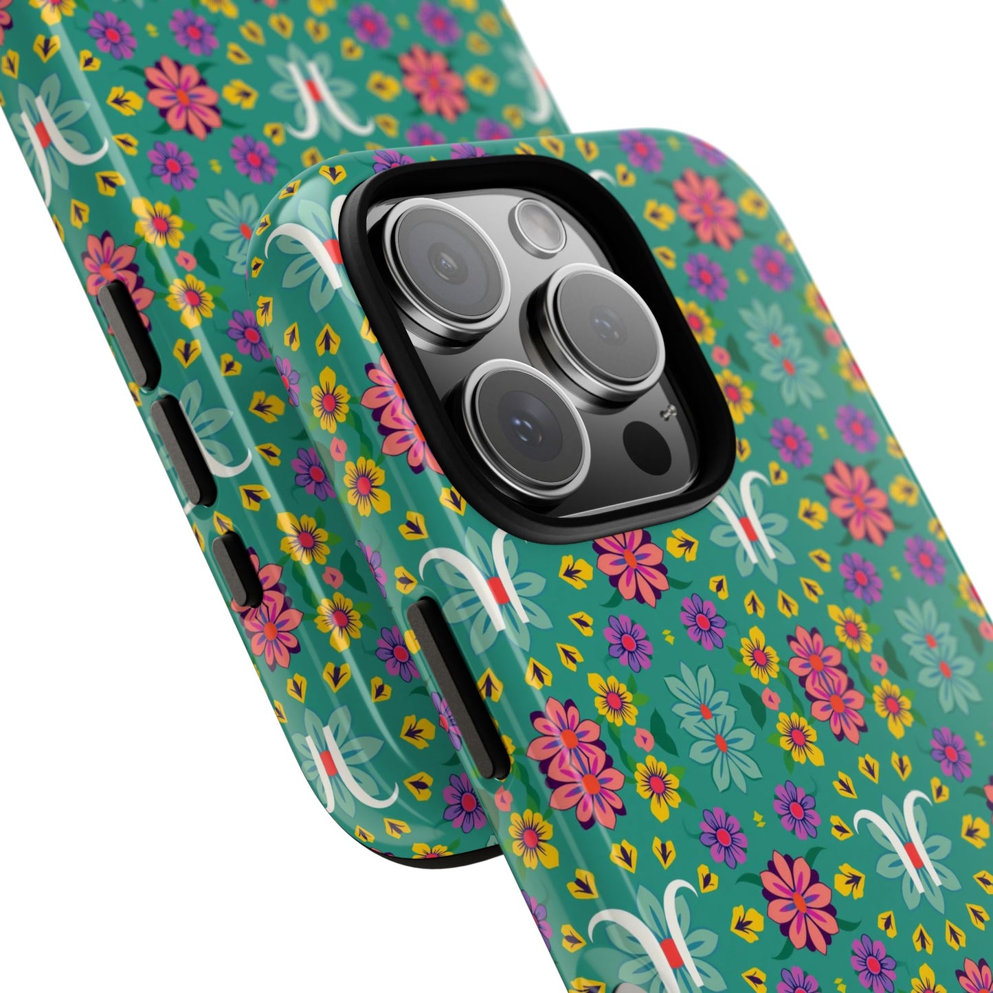 Tough Cases, Aquarius, Zodiac v4, Flower Pattern