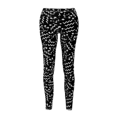 Women's Zodiac Cut & Sew Casual Leggings Aquarius Zodiac sign