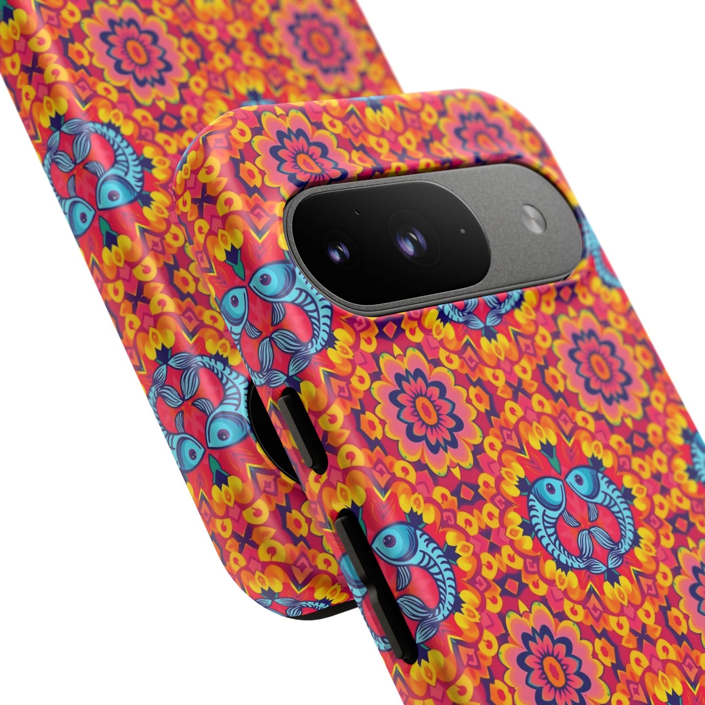 Tough Cases, Pisces, Zodiac v1, Flower Pattern
