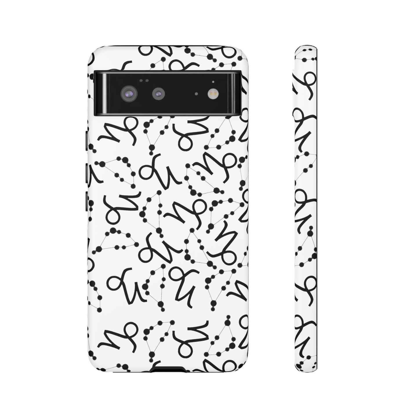 Tough Cases with the Capricorn Zodiac sign for iPhone, Samsung Galaxy, and Google Pixel devices