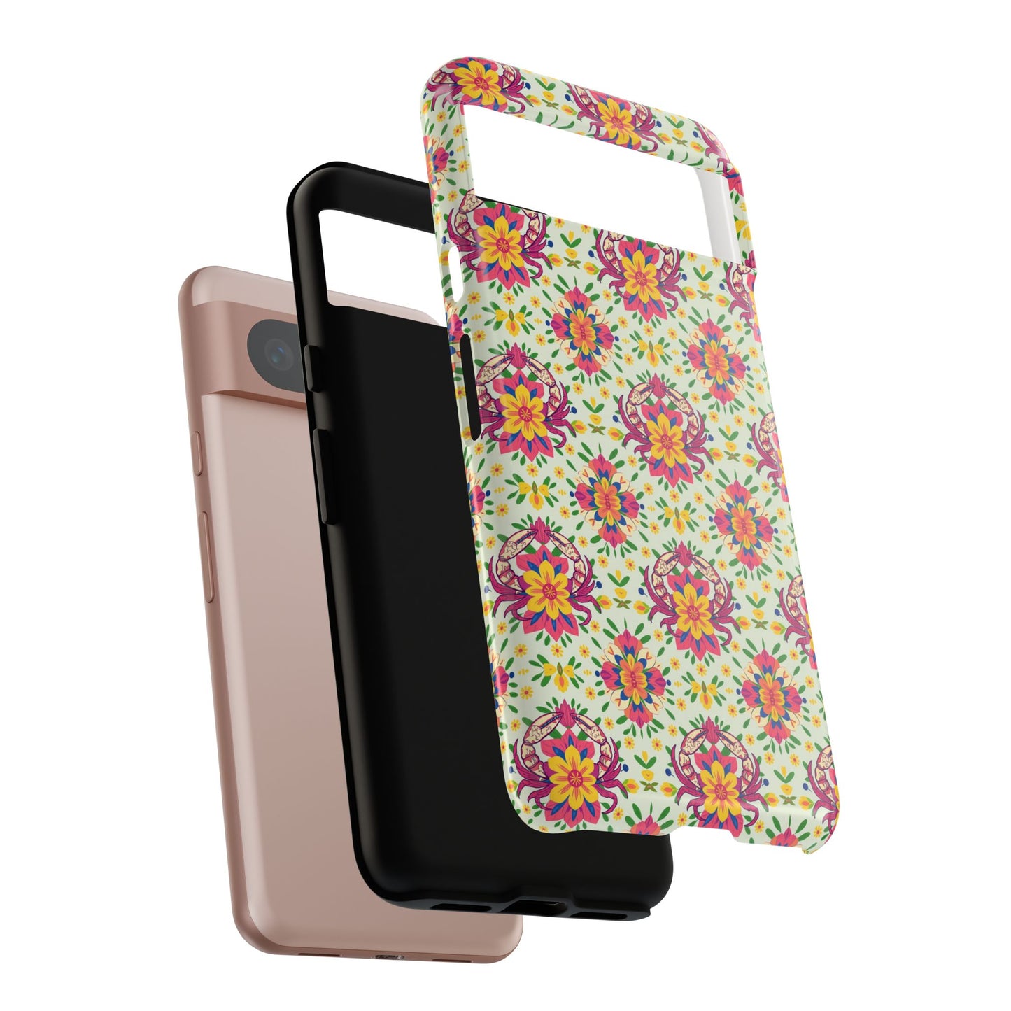 Tough Cases, Cancer, Zodiac v3, Flower Pattern