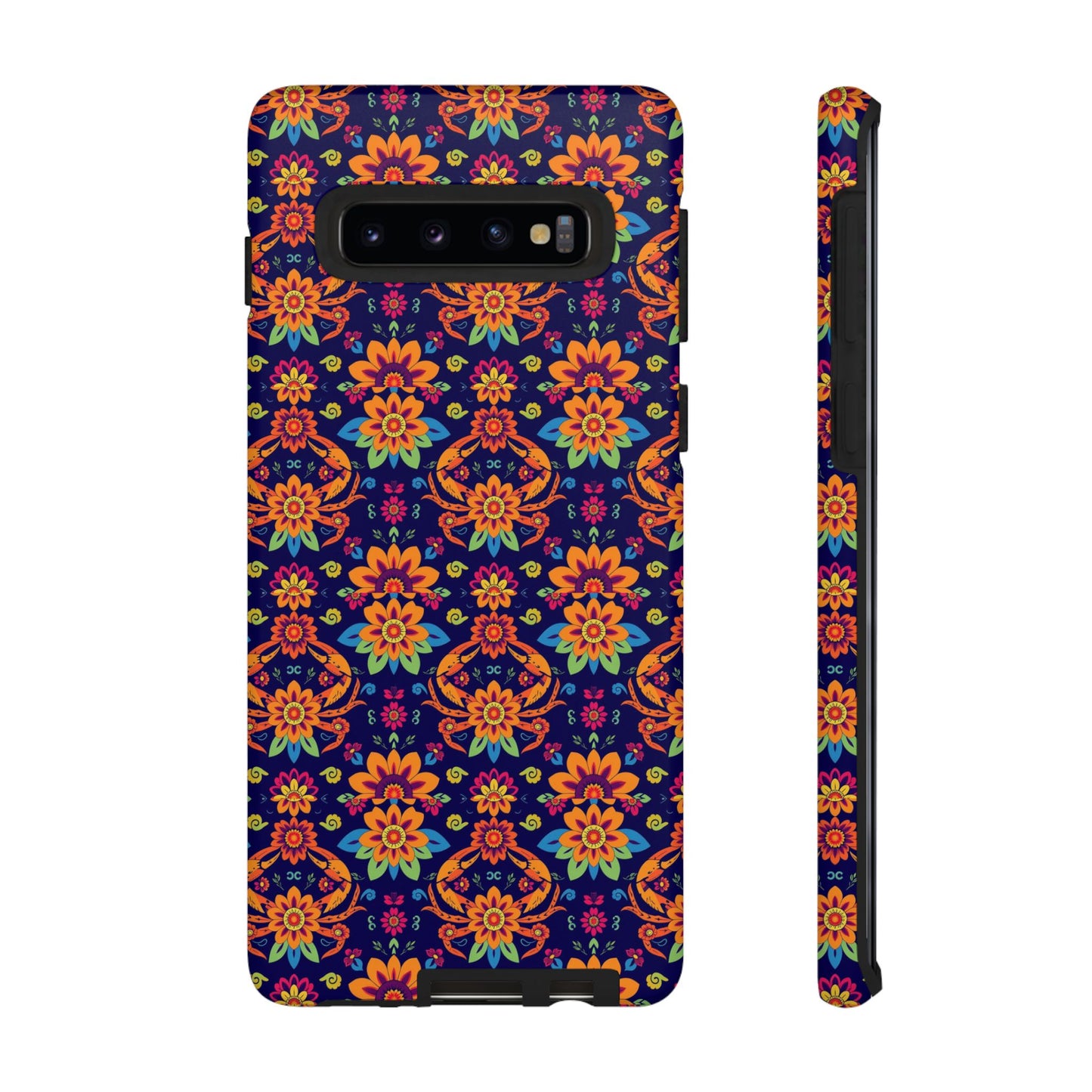 Tough Cases, Cancer, Zodiac, Flower Pattern