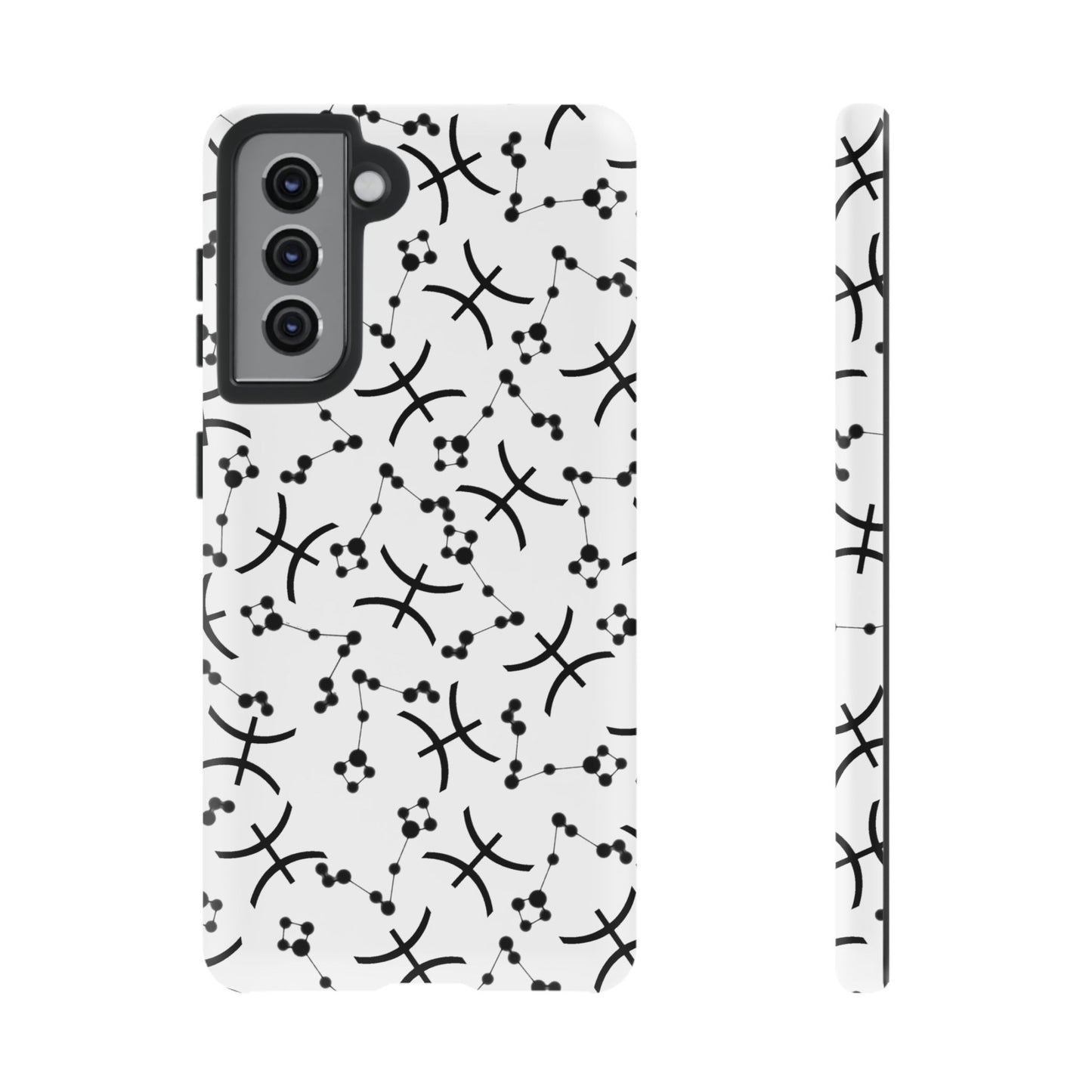 Tough Cases with the Pisces Zodiac sign for iPhone, Samsung Galaxy, and Google Pixel devices