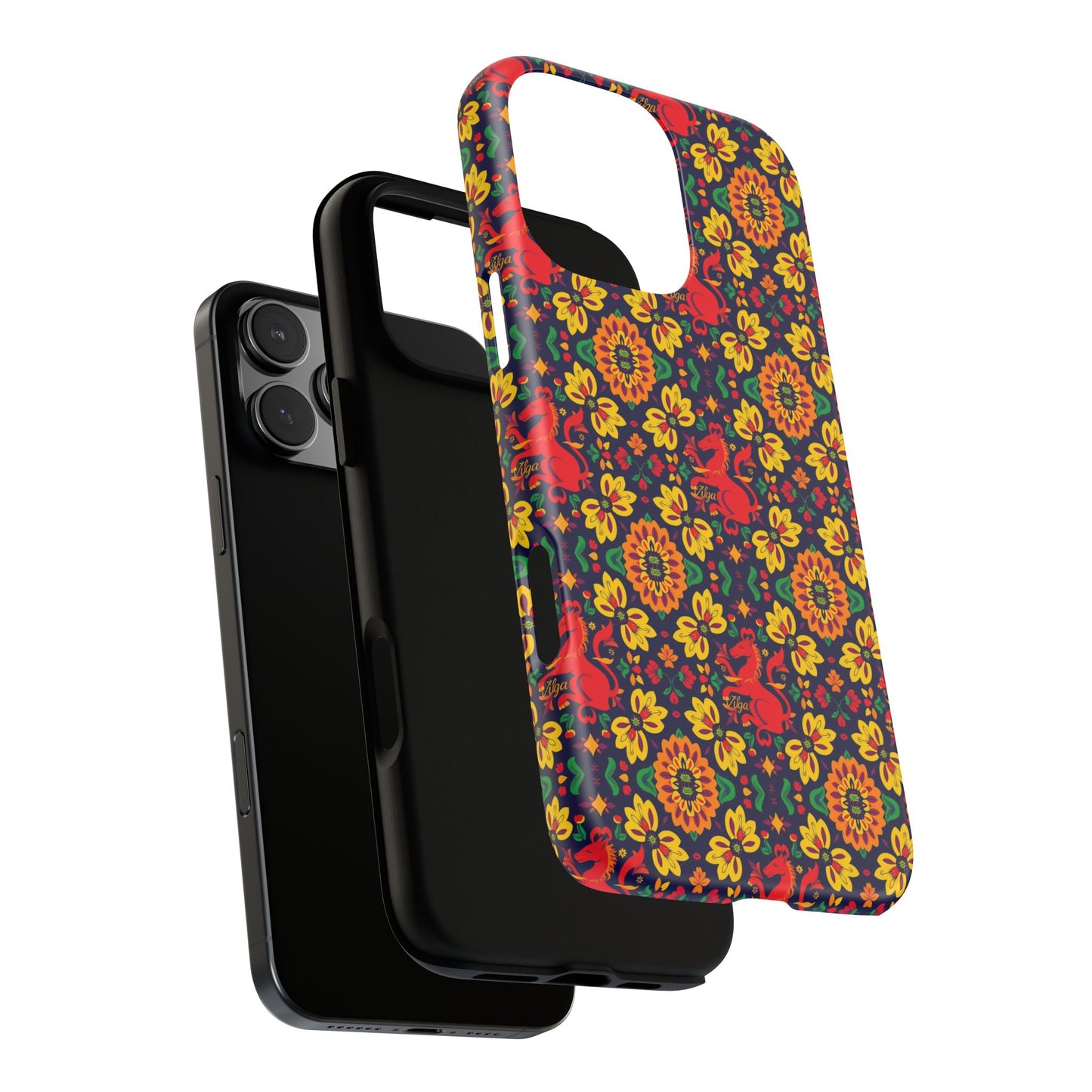 Tough Cases, Virgo, Zodiac v2, Flower Pattern