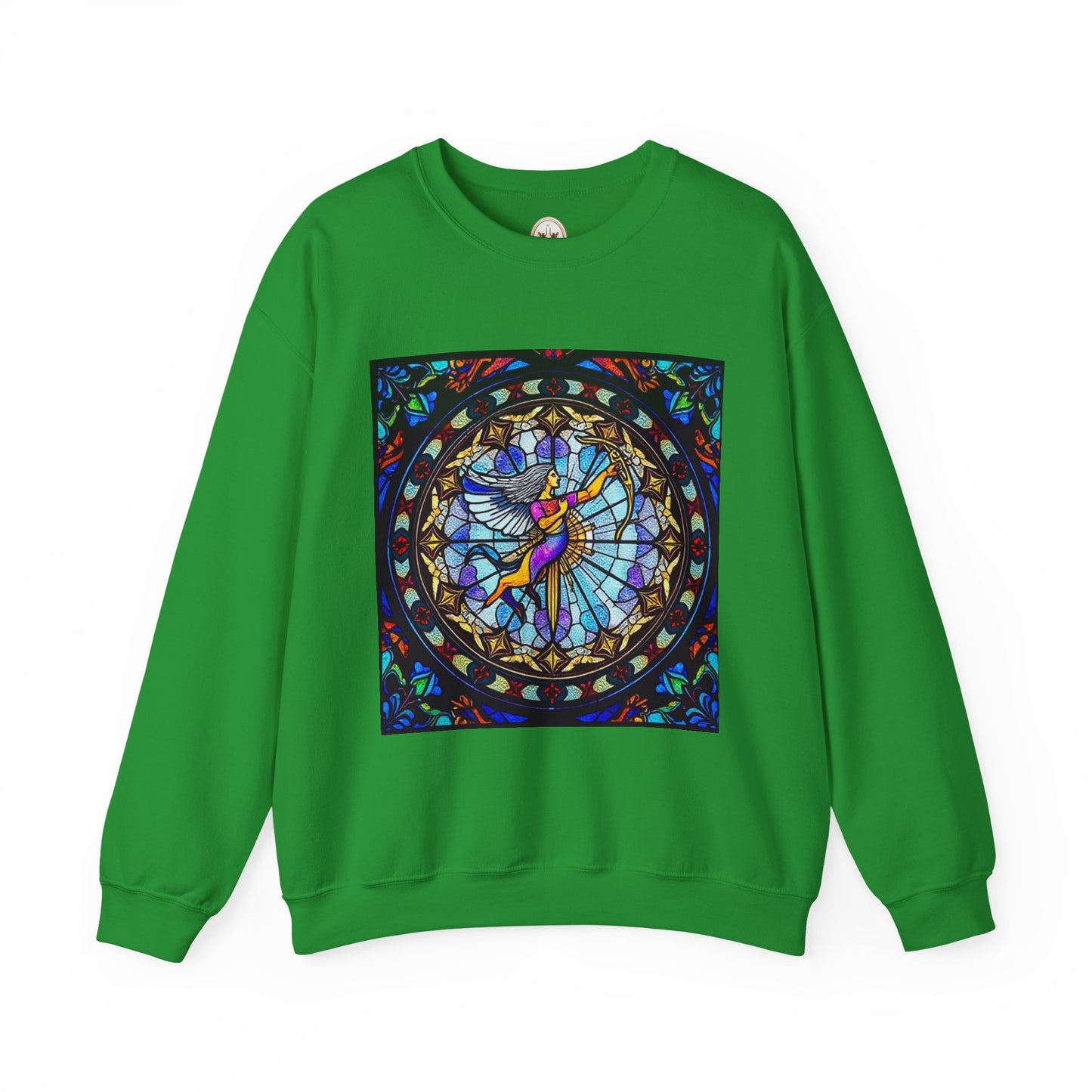 Unisex Heavy Blend™ Crewneck Sweatshirt, Glass, Sagittarius Zodiac Design