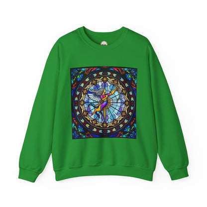 Unisex Heavy Blend™ Crewneck Sweatshirt, Glass, Sagittarius Zodiac Design