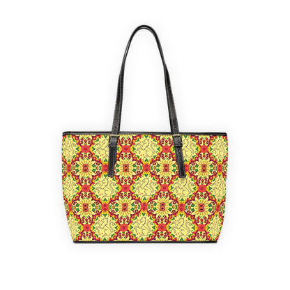 Leather Shoulder Bag, Virgo, Zodiac, Flower Pattern