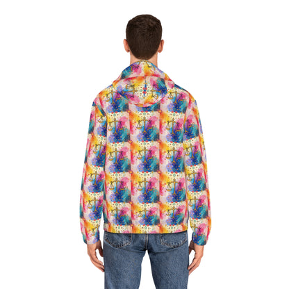 Full-Zip Hoodie (AOP), Libra, Zodiac v3, Pattern