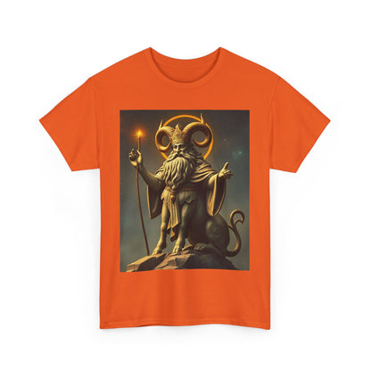 Unisex Heavy Cotton T-Shirt, Taurus God, Zodiac Design