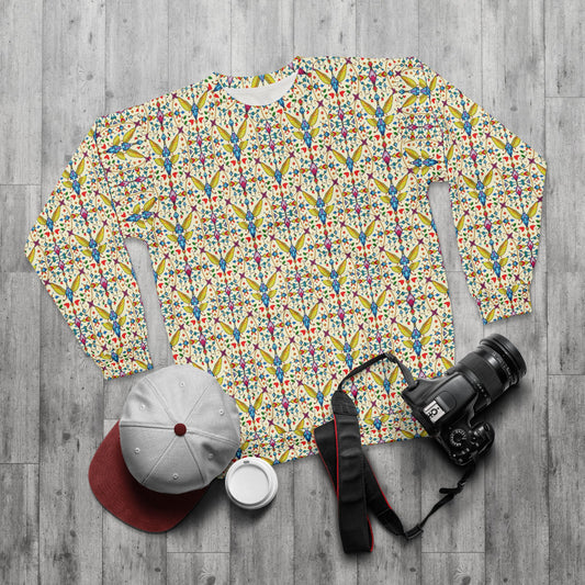 Unisex Sweatshirt (AOP), Sagittarius, Zodiac, Jewel Pattern