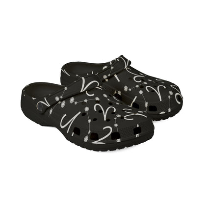 EVA Foam Rubber Shoes (AOP), Material 100% EVA, Aries Zodiac Design