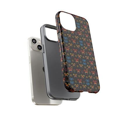 Tough Cases, Aries, Zodiac v1, Metal Pattern