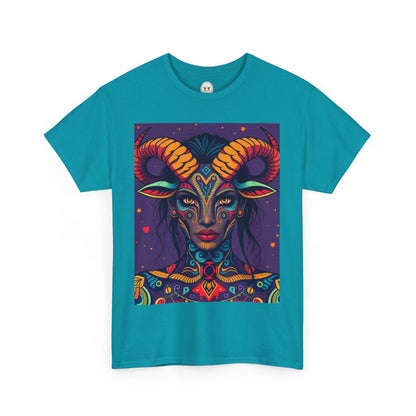 Unisex Heavy Cotton T-Shirt, Taurus, Zodiac v3, Sexy Art