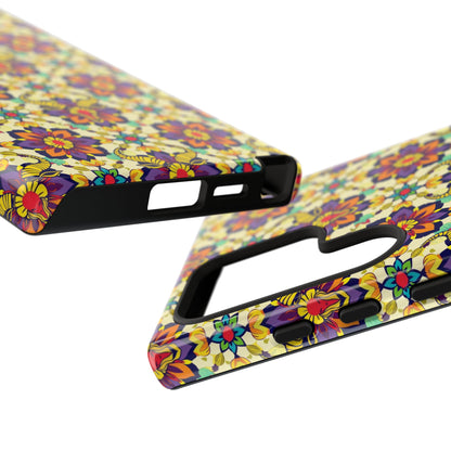Tough Cases, Taurus, Zodiac v1, Flower Pattern