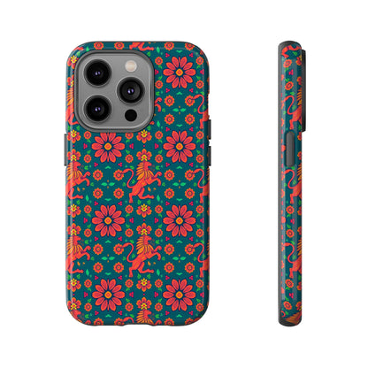 Tough Cases, Leo, Zodiac v2, Flower Pattern