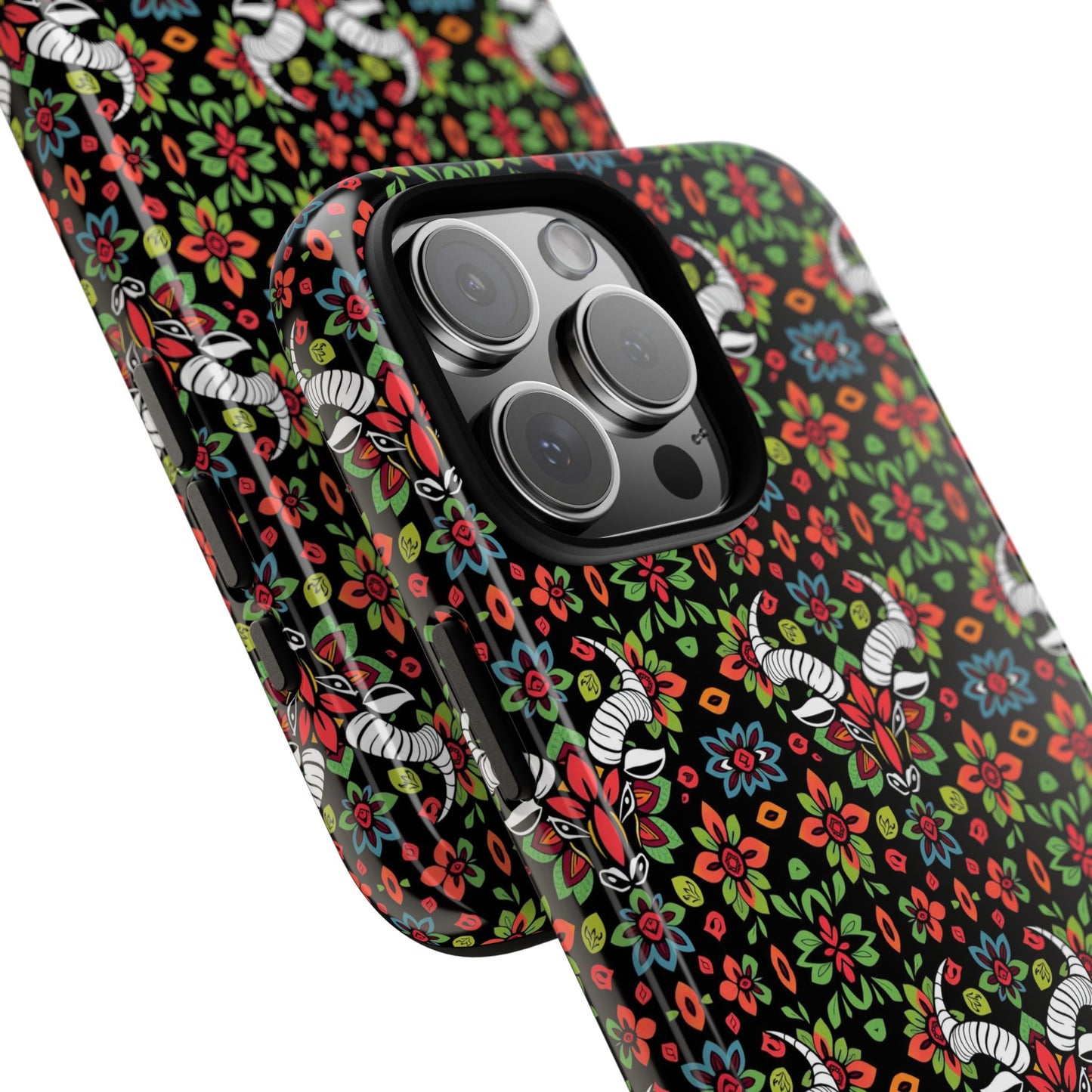 Tough Cases, Taurus, Zodiac v2, Flower Pattern