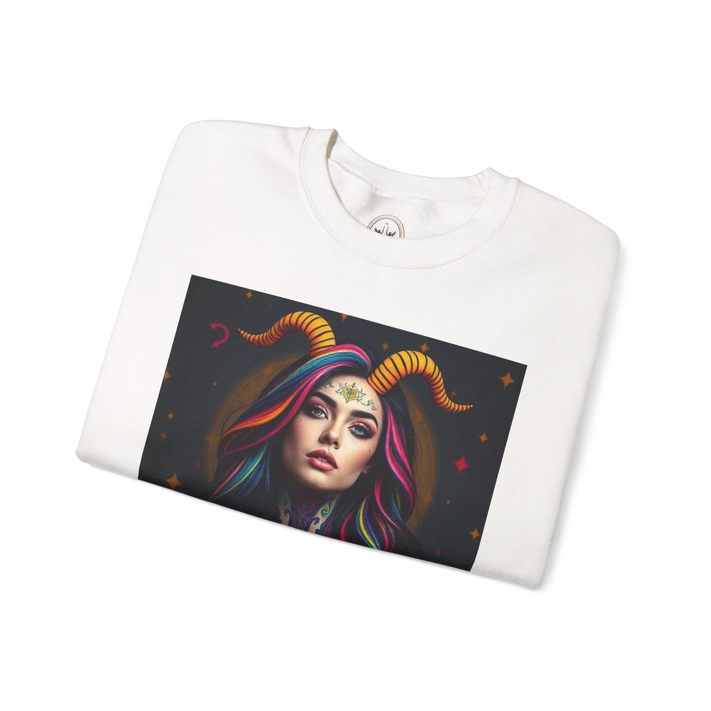 Unisex Heavy Blend™ Crewneck Sweatshirt, Capricorn, Zodiac v3, Sexy Pattern