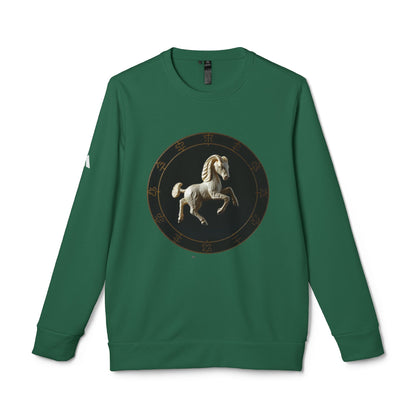 Adidas, Unisex Fleece Crewneck Sweatshirt, Capricorn, Space Animal, Zodiac