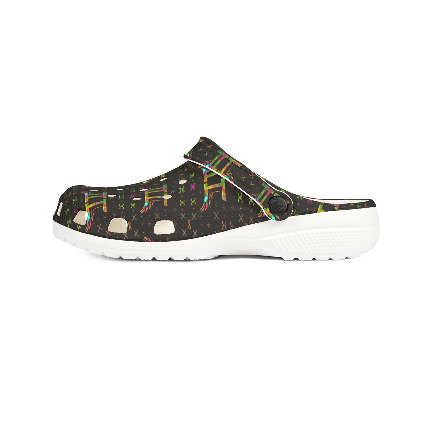 EVA Foam Rubber Shoes, (AOP), Gemini, Zodiac v3, Pattern