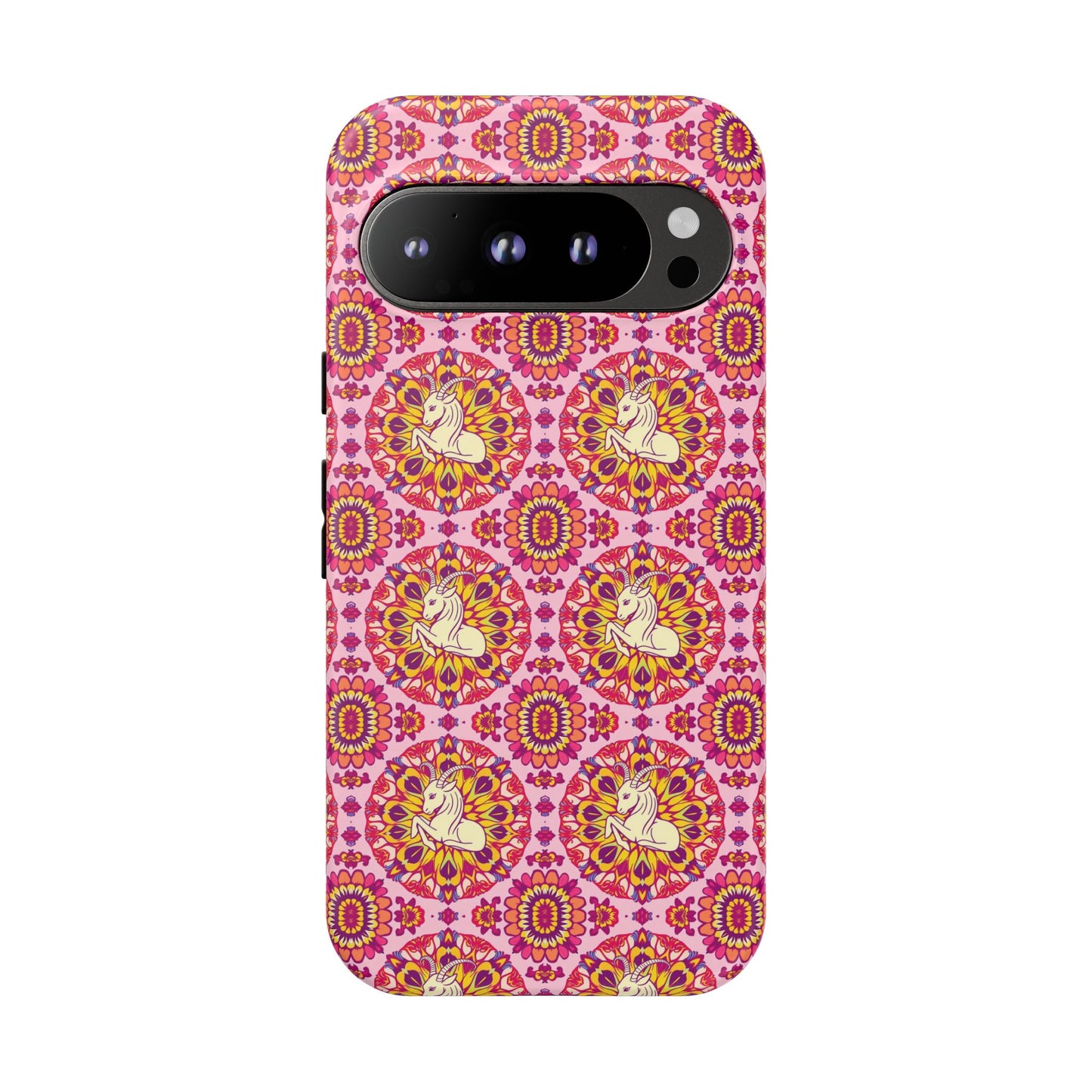 Tough Cases, Capricorn, Zodiac v4, Flower Pattern