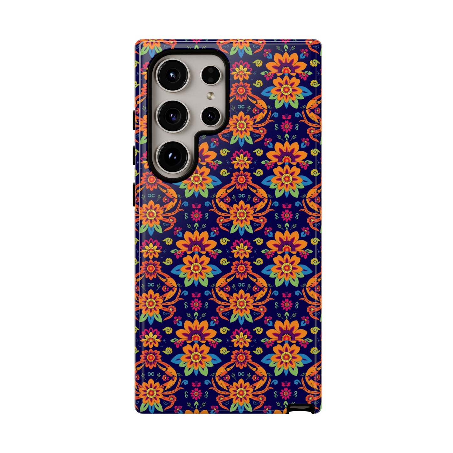 Tough Cases, Cancer, Zodiac, Flower Pattern