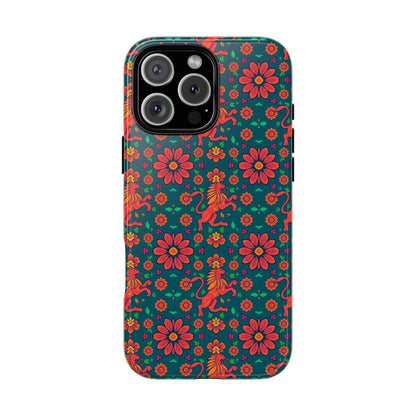 Tough Cases, Leo, Zodiac v2, Flower Pattern