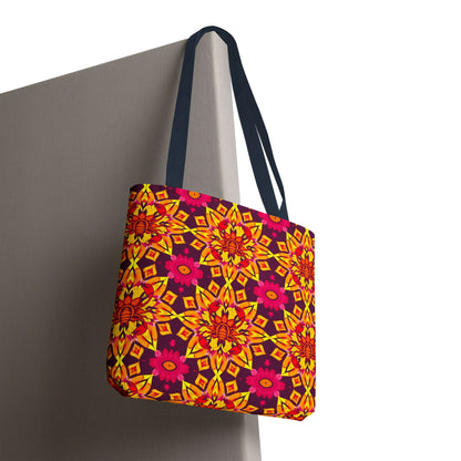 Tote Bag (AOP), Scorpio, Zodiac, Flower Pattern