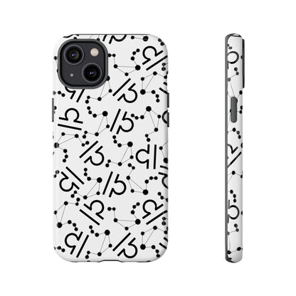 Tough Cases with the Libra Zodiac sign for iPhone, Samsung Galaxy, and Google Pixel devices