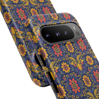 Tough Cases, Taurus, Zodiac v3, Flower Pattern