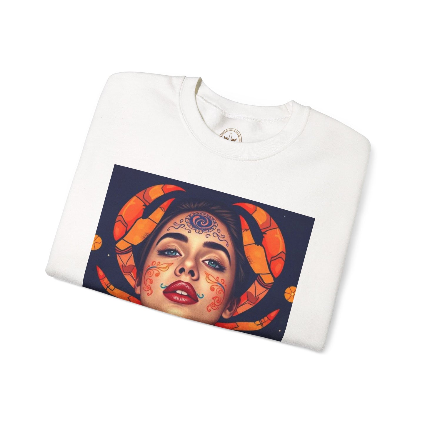 Unisex Heavy Blend™ Crewneck Sweatshirt, Cancer, Zodiac v1, Sexy Pattern