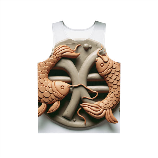 Men's Tank (AOP), Regular fit, Pisces Space Zodiac Sign