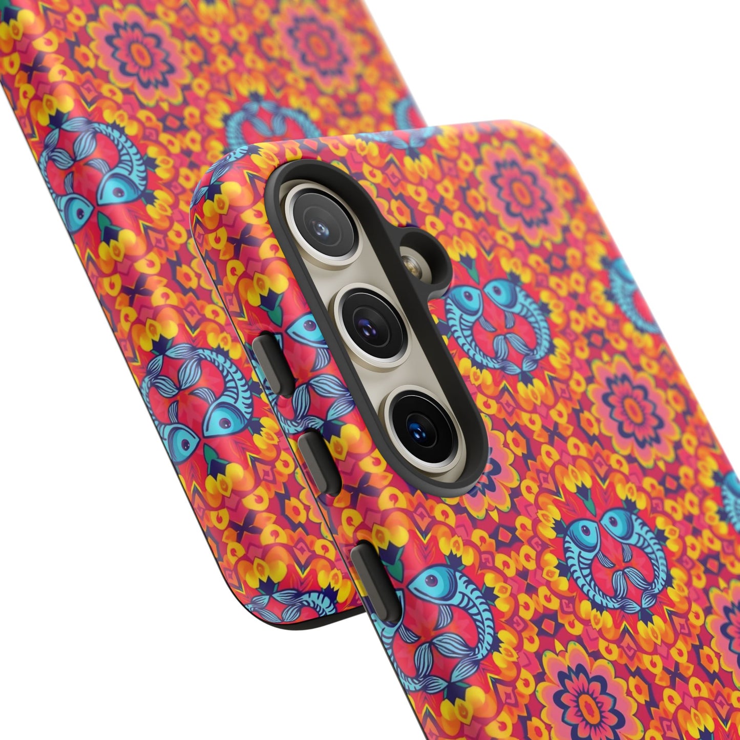 Tough Cases, Pisces, Zodiac v1, Flower Pattern