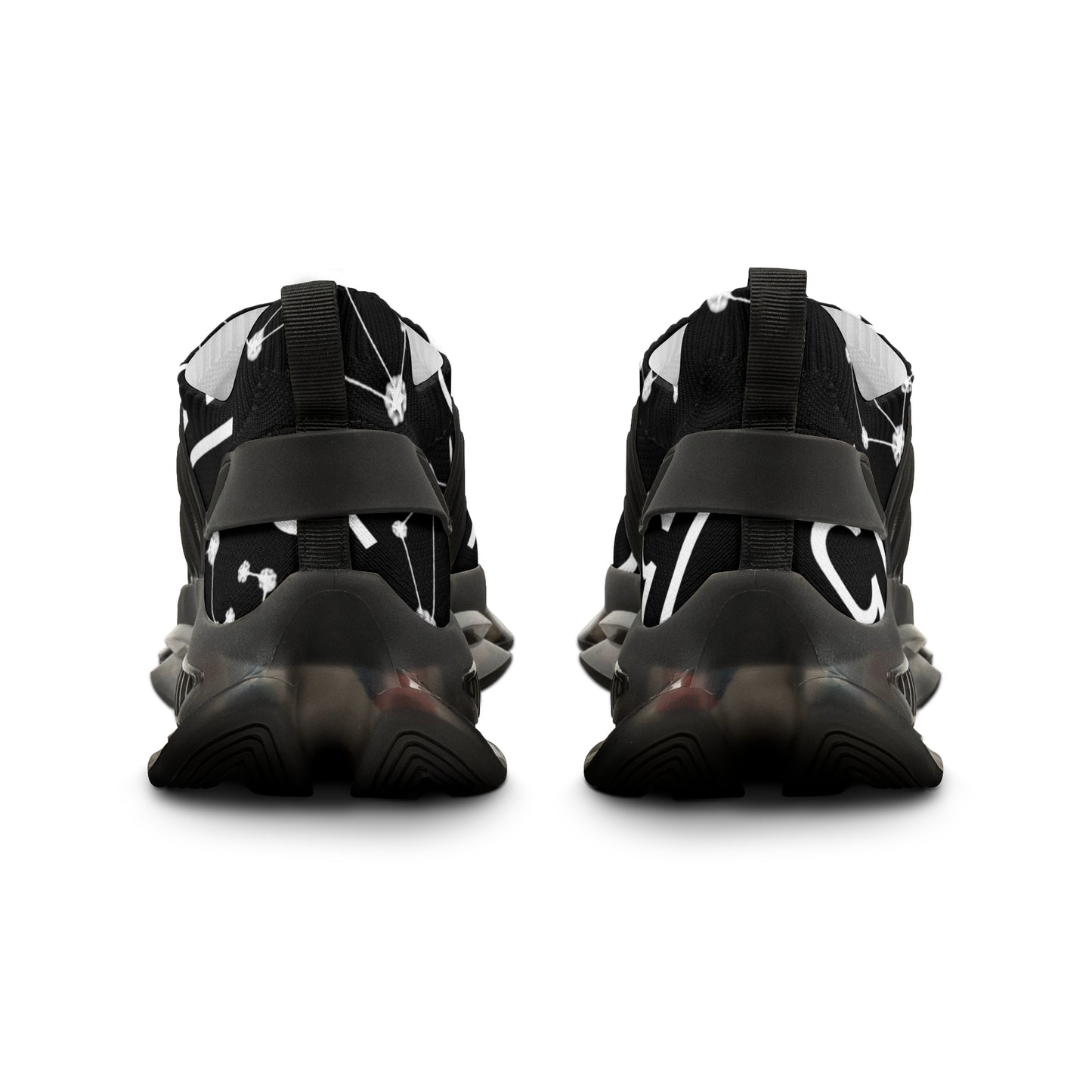 Men's Mesh Sneakers, Libra Zodiac Sign, AOP, Black