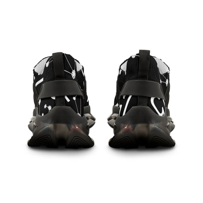 Men's Mesh Sneakers, Libra Zodiac Sign, AOP, Black
