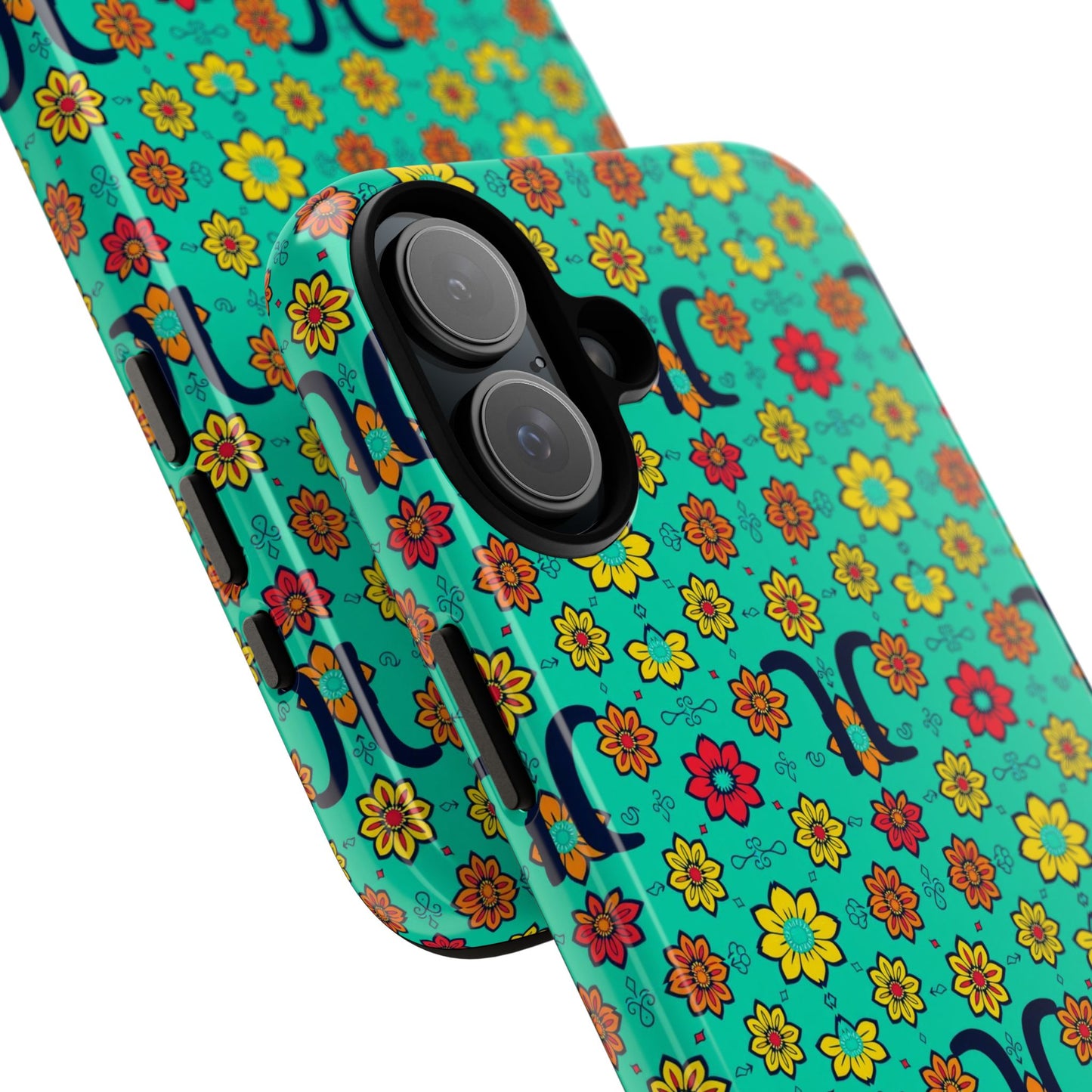 Tough Cases, Aquarius, Zodiac v2, Flower Pattern