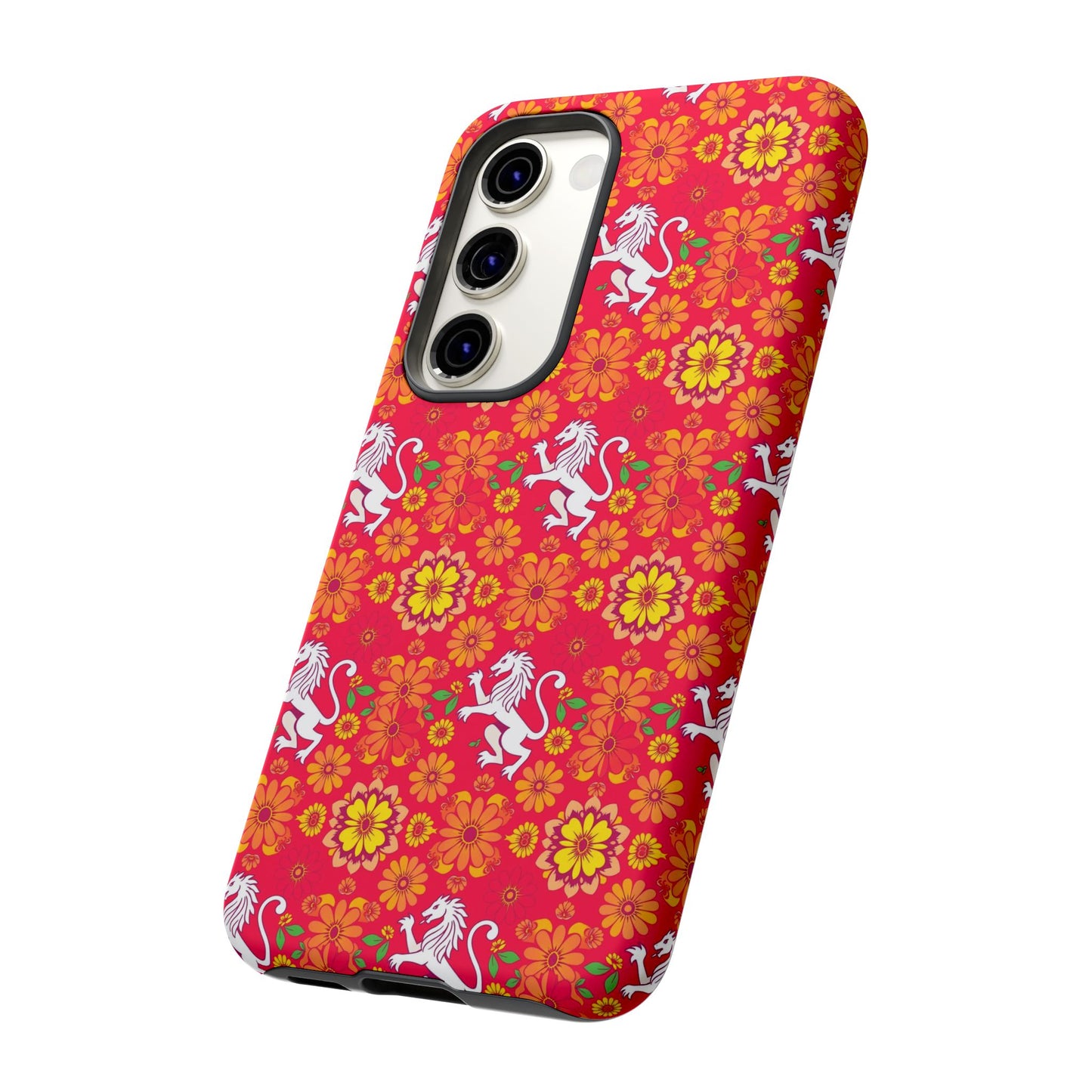 Tough Cases, Leo, Zodiac v4, Flower Pattern