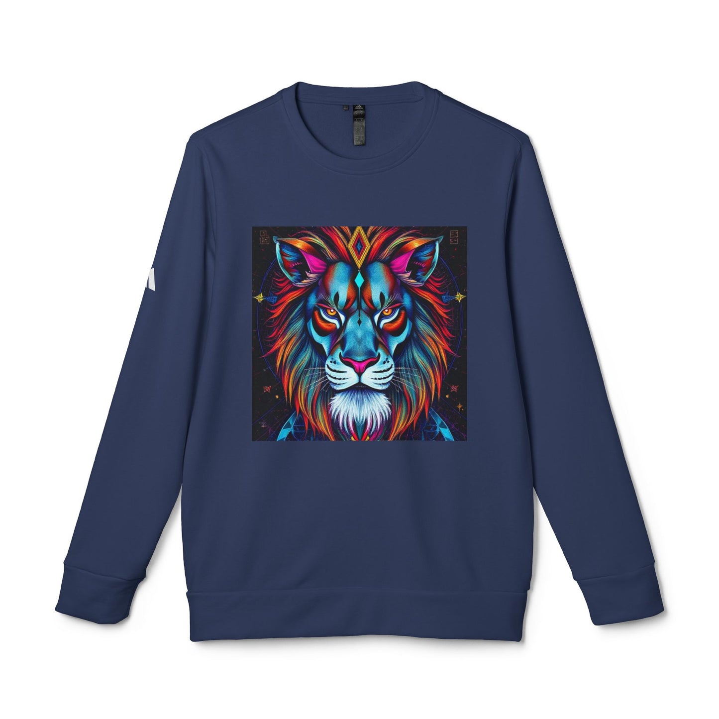Adidas, Unisex Fleece Crewneck Sweatshirt, Leo, Pop Art v1, Zodiac