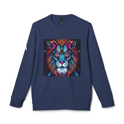 Adidas, Unisex Fleece Crewneck Sweatshirt, Leo, Pop Art v1, Zodiac