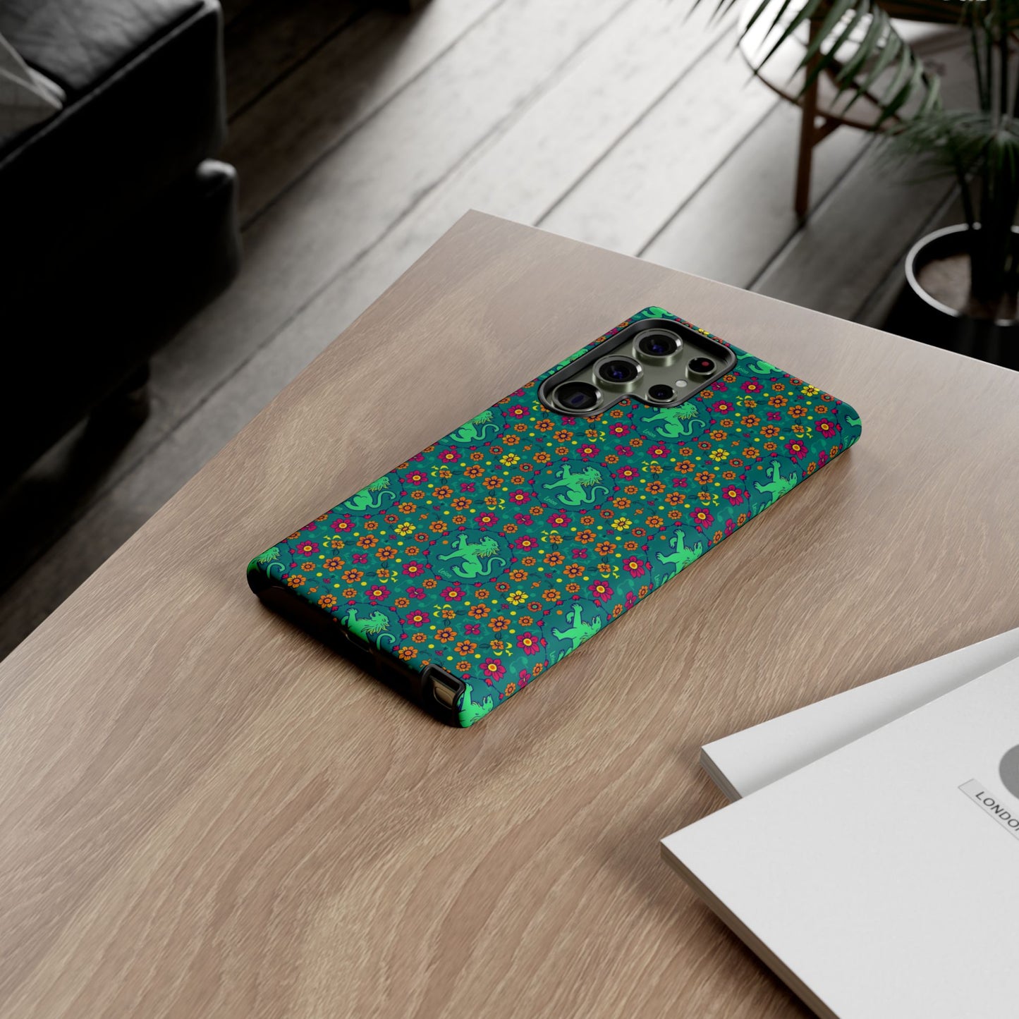 Tough Cases, Leo, Zodiac v3, Flower Pattern