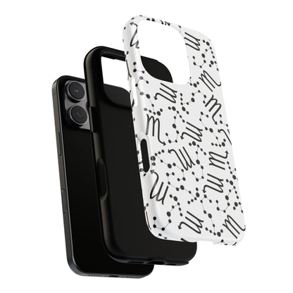 Tough Cases with the Scorpio Zodiac sign for iPhone, Samsung Galaxy, and Google Pixel devices