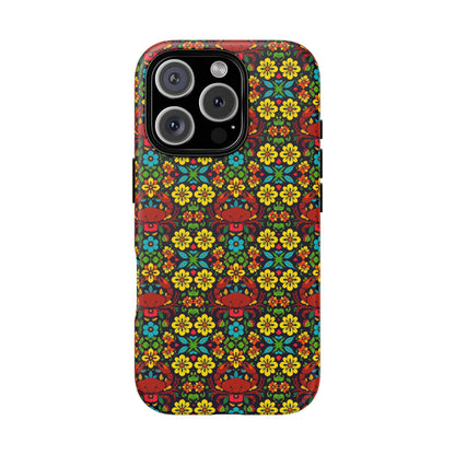 Tough Cases, Cancer, Zodiac v2, Flower Pattern