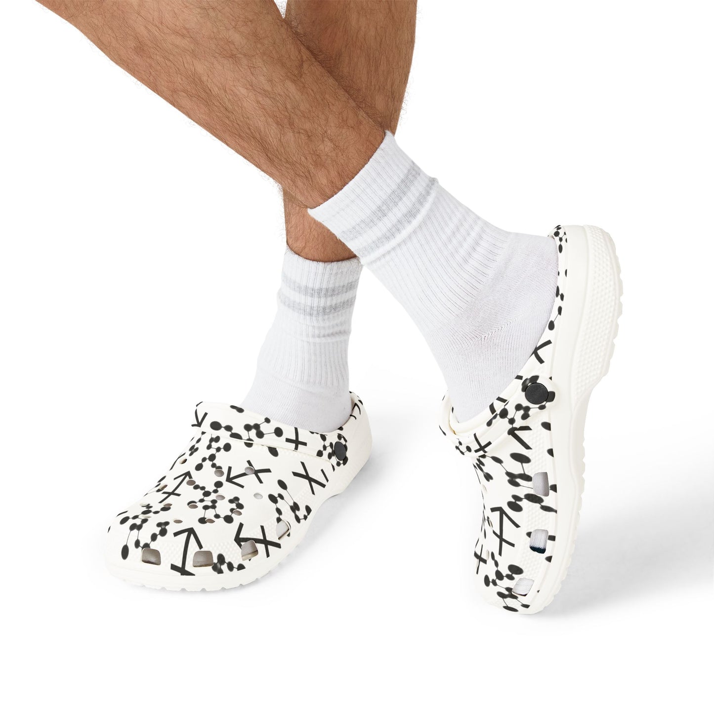 EVA Foam Rubber Shoes (AOP), Material 100% EVA, Sagittarius Zodiac Design