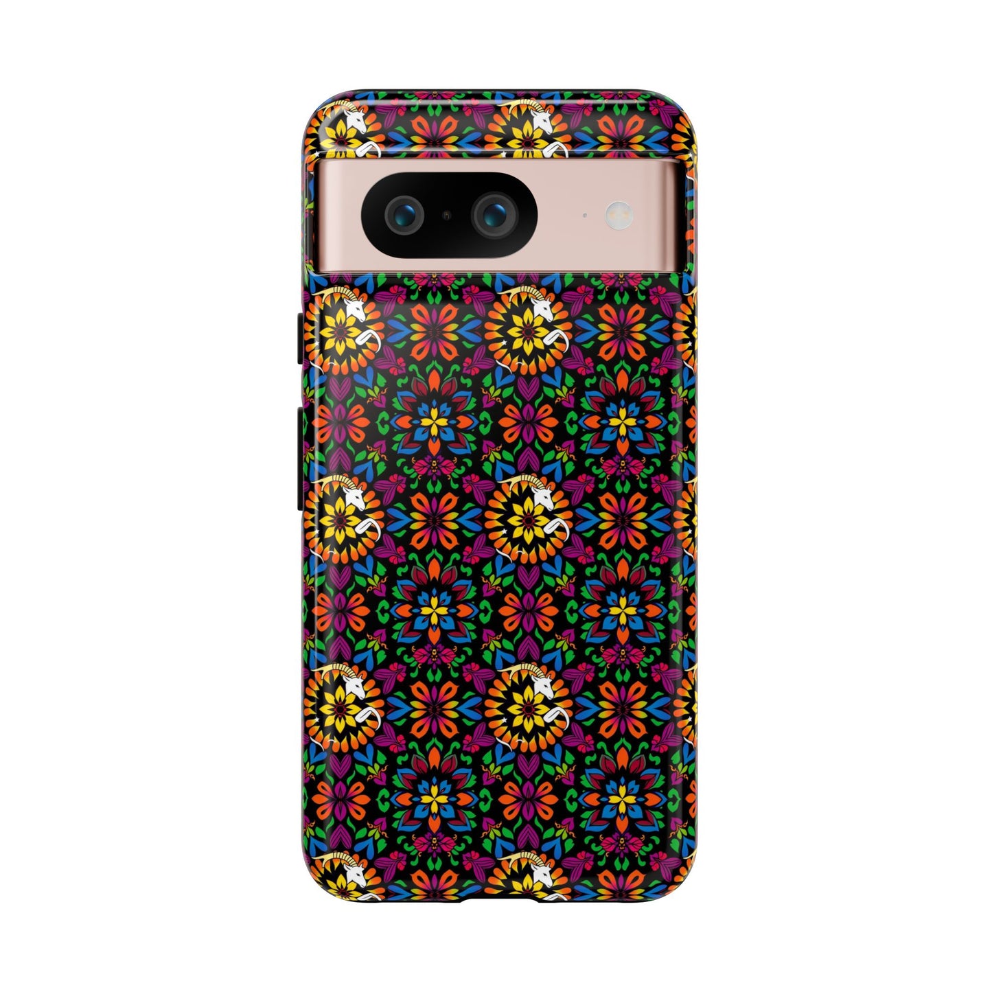 Tough Cases, Capricorn, Zodiac v2, Flower Pattern